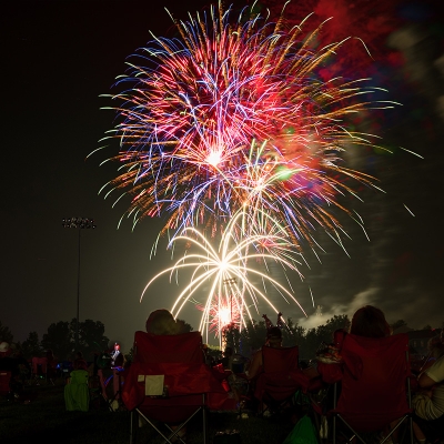 There is a display to close out the evening on both July 3 and July 4.